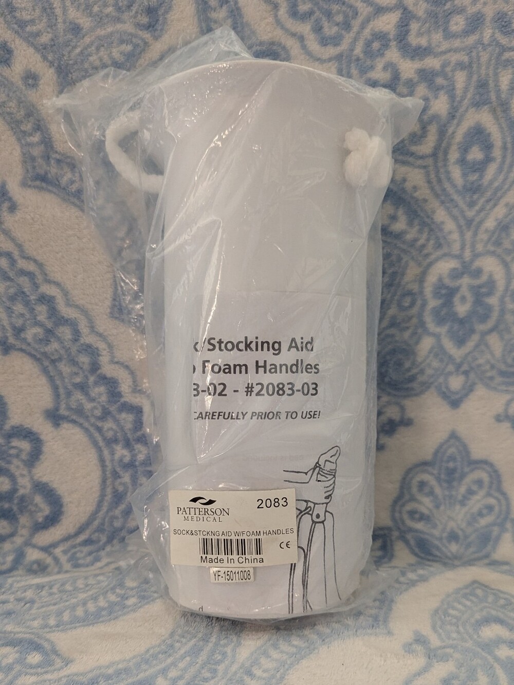Stocking Aid with Foam Handles